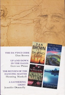 Secondhand Used Book - THE DA VINCI CODE - UP AND DOWN IN THE DALES - THE RETURN OF THE DANCING MASTER - A GATHERING LIGHT by Select Editions