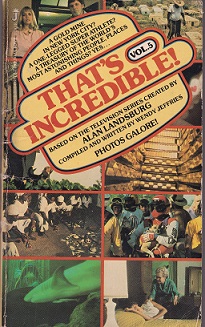 Secondhand Used Book – THAT’S INCREDIBLE1 VOLUME 5 compiled and written by Wendy Jeffries