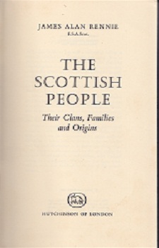 Secondhand Used Book - THE SCOTTISH PEOPLE by James Alan Rennie