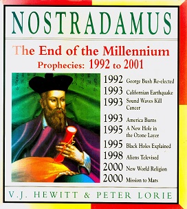 Secondhand Used Book - NOSTRADAMUS: THE END OF THE MILLENNIUM by V J Hewitt and Peter Lorie