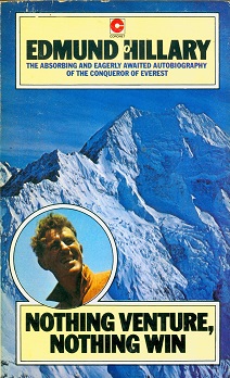 Secondhand Used Book - NOTHING VENTURE, NOTHING WIN by Edmund Hillary