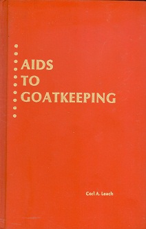 Secondhand Used book - AIDS TO GOAT KEEPING by Corl A. Leach