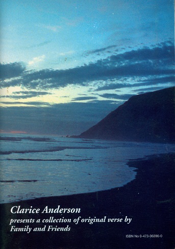 Secondhand Used Book - CLARICE ANDERSON PRESENTS A COLLECTION OF ORIGINAL VERSE BY FAMILY AND FRIENDS
