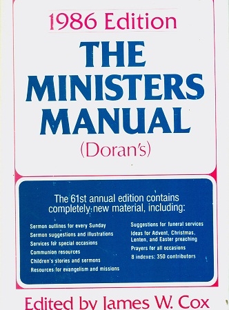 Secondhand Used Book - THE MINISTERS MANUAL (DORAN'S)