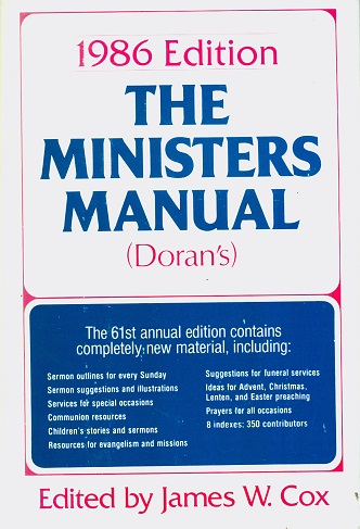 Secondhand Used Book - THE MINISTERS MANUAL (DORAN'S)